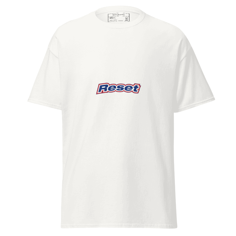 Camiseta clásica unisex Reset democrático